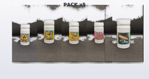 CBD La Flor de la la Vida Pack Critial,Lemon,Amnesia,SweetCandy,Banana